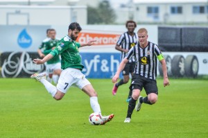 <p>
	2014 KR - Brei&eth;ablik 1 - 1. &nbsp;Stef&aacute;n G&iacute;slason hle&eth;ur &iacute; skot. &nbsp;Mynd: HVH</p>
