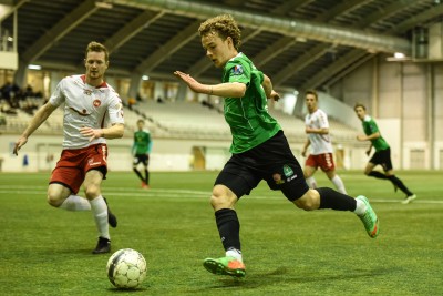 <p>
	2015 HK - Brei&eth;ablik 0 - 1. &nbsp;H&ouml;skuldur Gunnlaugsson s&aelig;kir a&eth; marki HK. &nbsp;Mynd: HVH</p>
