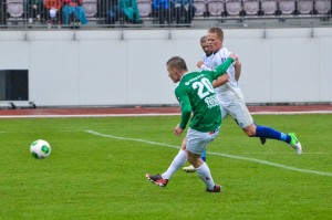 <p>
	2013 Brei&eth;ablik - Stjarnan 2 - 1. &nbsp;Nichlas Rohde me&eth; &thorn;rumuskot &aacute; mark, en hann skora&eth;i seinna mark Blika &iacute; &thorn;essum leik. &nbsp;Mynd: HVH</p>
