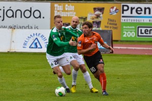 <p>
	2013. Brei&eth;ablik - Fylkir 1-4. Nichlas Rohde og Kristinn J&oacute;nsson. Mynd: HVH</p>
